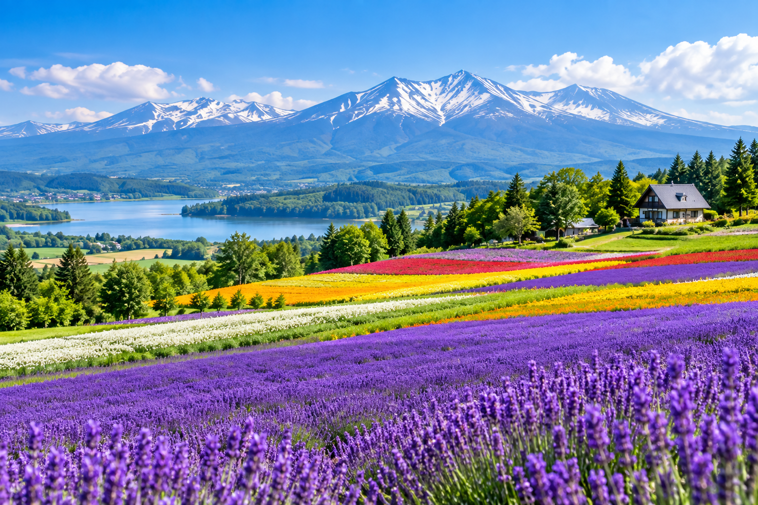 Hokkaido — lavender fields and natural landscape
