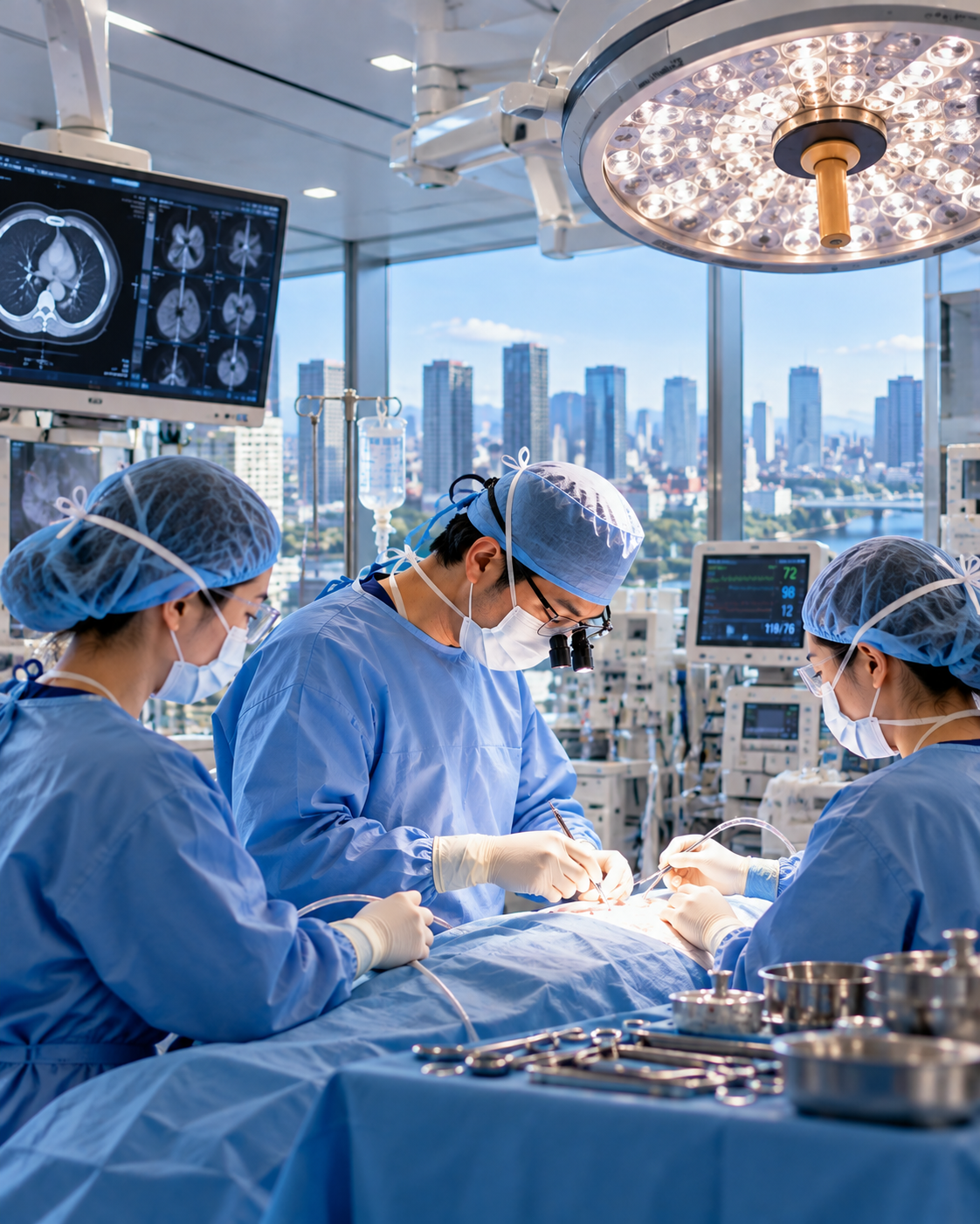 Advanced surgical operating room — surgery and advanced care